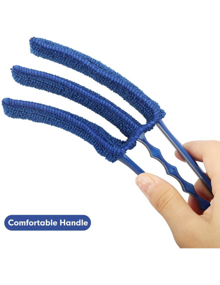 Kit de limpieza de persianas RUIMAICAN con 2 cepillos y 6 fundas