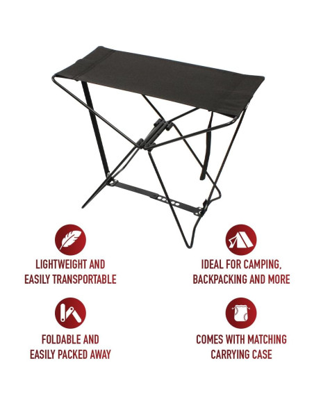 Silla de Campamento Plegable Rothco Negra 80 Kg