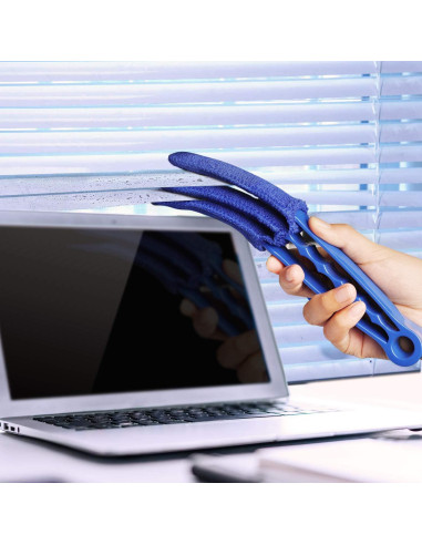 Kit de limpieza de persianas RUIMAICAN con 2 cepillos y 6 fundas