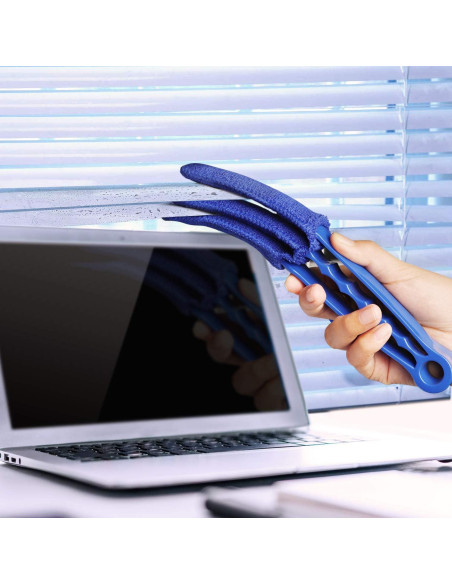 Kit de limpieza de persianas RUIMAICAN con 2 cepillos y 6 fundas