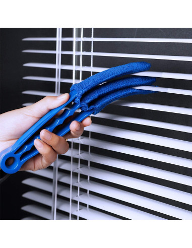 Kit de limpieza de persianas RUIMAICAN con 2 cepillos y 6 fundas