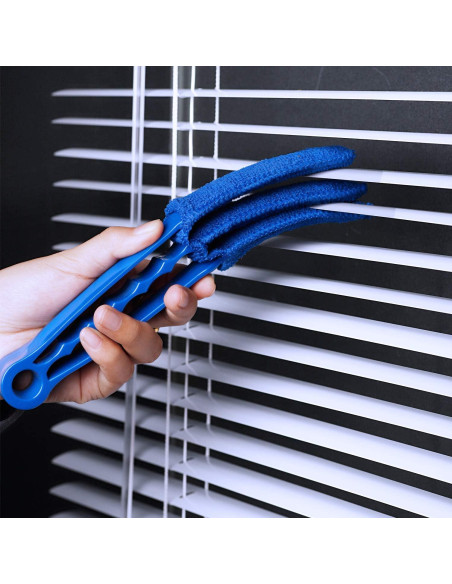 Kit de limpieza de persianas RUIMAICAN con 2 cepillos y 6 fundas