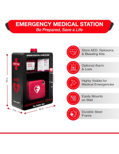 Estación Médica de Emergencia KITS DE SOBREDOSIS - Montaje en Pared 2