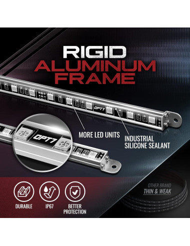 Kit de Iluminación LED Underglow OPT7 Aura para Automóvil RGB