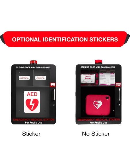 Estación Médica de Emergencia KITS DE SOBREDOSIS - Montaje en Pared