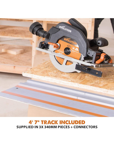 Sierra Circular Evolution R185CCSX 1800W con Pista 101.6 cm