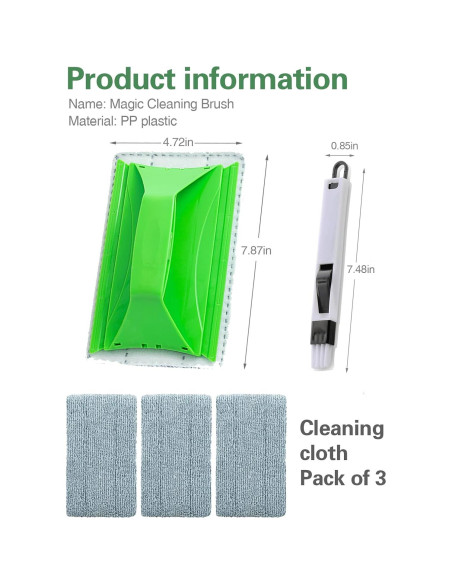 Cepillo de Limpieza de Rieles Yayue 2 en 1 Desmontable