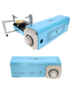 Estufa de Campamento Gas One GS-8300SB Butano 8000 BTU Azul