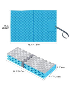 Almohadilla de Espuma Plegable REDCAMP Azul 40x28 cm 2