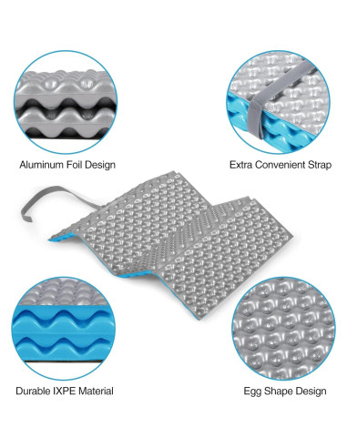 Almohadilla de Espuma Plegable REDCAMP Azul 40x28 cm