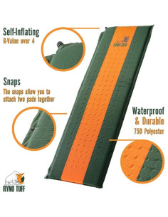 Colchoneta de Camping Autoinflable Ryno Tuff 190.5x63.5 cm 2