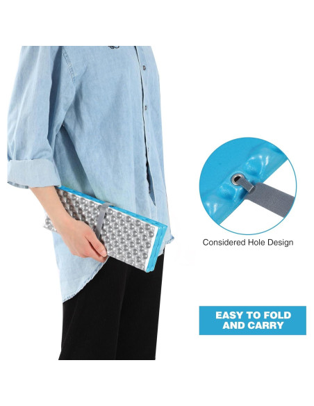 Almohadilla de Espuma Plegable REDCAMP Azul 40x28 cm