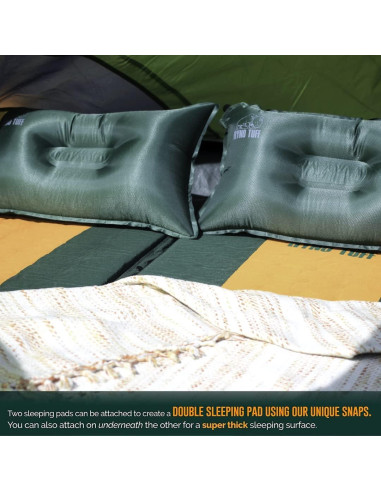 Colchoneta de Camping Autoinflable Ryno Tuff 190.5x63.5 cm