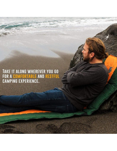 Colchoneta de Camping Autoinflable Ryno Tuff 190.5x63.5 cm