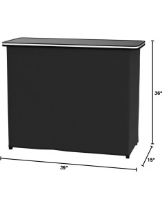 Mesa de Bar Portátil GoPong LED con Funda - 99x91 cm 2