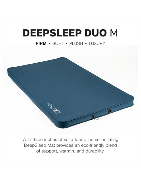 Colchón Autoinflable Exped DeepSleep Duo Mediano 3cm Espuma