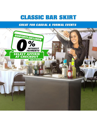 Mesa de Bar Portátil GoPong LED con Funda - 99x91 cm