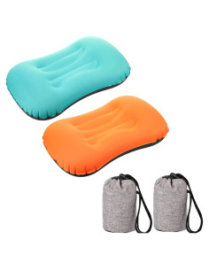 Almohada Inflable de Camping KVNTOOLS - Compacta y Ergonómica 2pcs