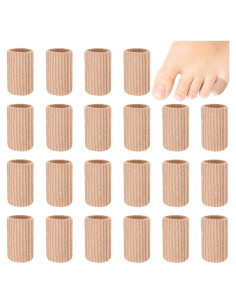 Blulu 24 Piezas Protectores de Gel para Dedos Tamaño Pequeño