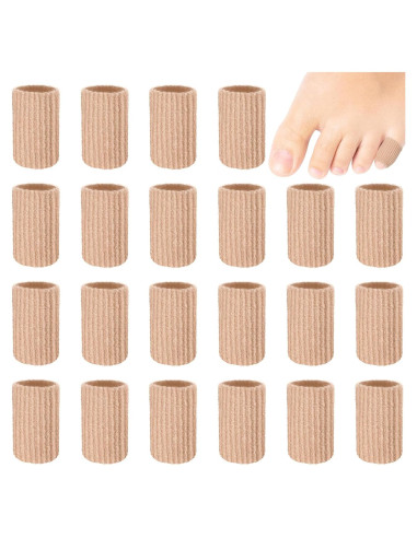 Blulu 24 Piezas Protectores de Gel para Dedos Tamaño Pequeño