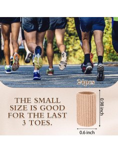 Blulu 24 Piezas Protectores de Gel para Dedos Tamaño Pequeño 2