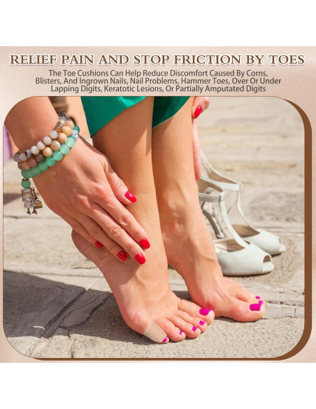 Blulu 24 Piezas Protectores de Gel para Dedos Tamaño Pequeño