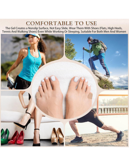 Blulu 24 Piezas Protectores de Gel para Dedos Tamaño Pequeño