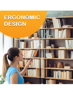 Plumero de Plumas de Avestruz RONSUNG con Mango Telescópico 190.5 cm 2