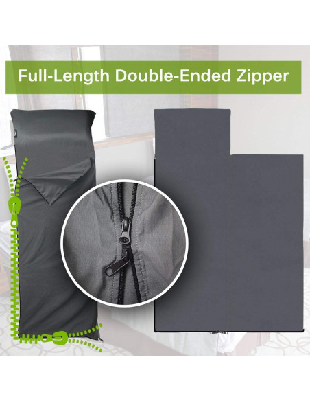 Saco de Dormir Frelaxy XL 215.8x84.8cm Gris Oscuro