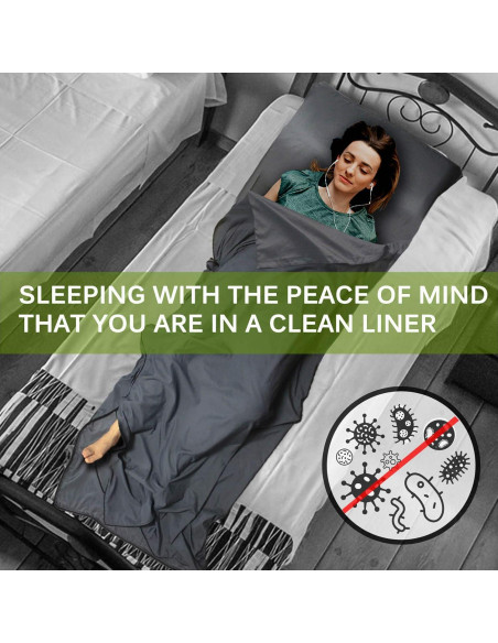 Saco de Dormir Frelaxy XL 215.8x84.8cm Gris Oscuro