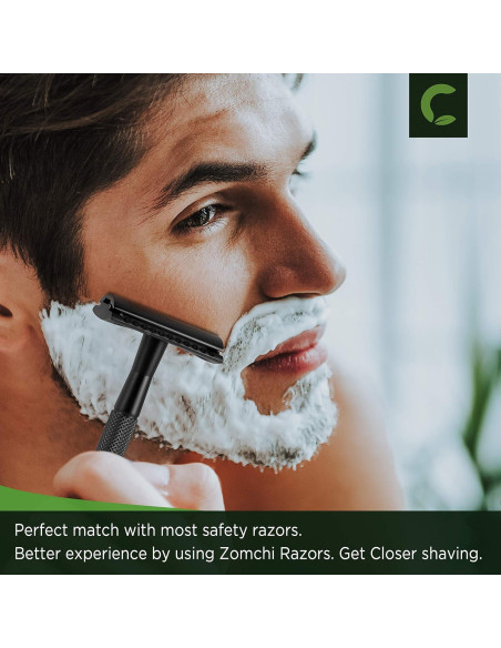Rasuradora de Seguridad ZOMCHI Negra con 5 Cuchillas Doble Filo