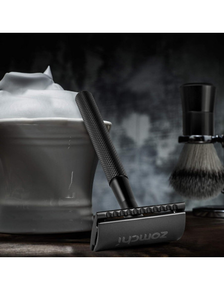 Rasuradora de Seguridad ZOMCHI Negra con 5 Cuchillas Doble Filo