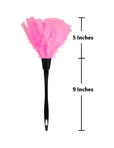Plumeros de Plumas de Pavo KAWAII Ecológicos 2 Piezas Rosa