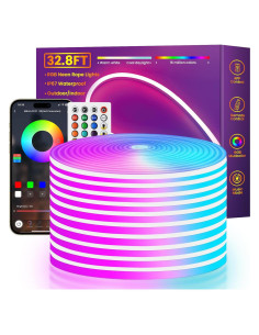 Luces de Cuerda LED Neón 5m NoeiiT RGB Control Remoto