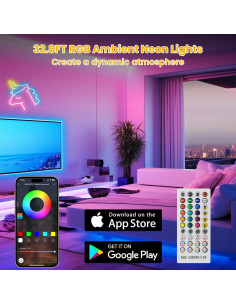 Luces de Cuerda LED Neón 5m NoeiiT RGB Control Remoto 2