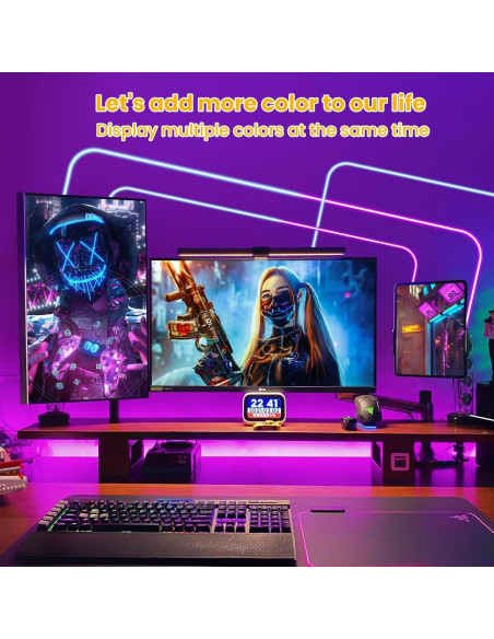 Luces de Cuerda LED Neón 5m NoeiiT RGB Control Remoto