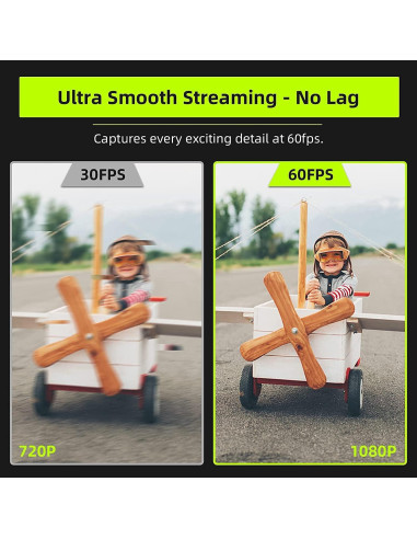 Cámara Web NexiGo N960E 1080P 60FPS con Luz y Micrófono