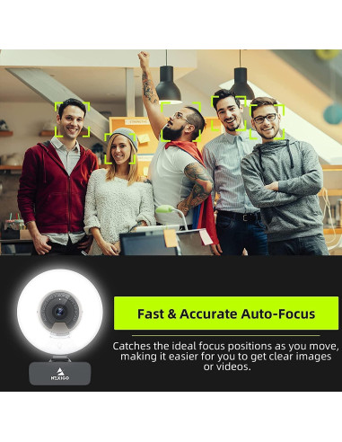 Cámara Web NexiGo N960E 1080P 60FPS con Luz y Micrófono