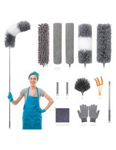 Kit Plumero de Microfibra SNOPIC 12 Piezas Extensible 76-254 cm