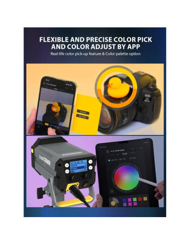 Luz de Video COLBOR CL120R RGB 120W Iluminación Continua 2700-6500K