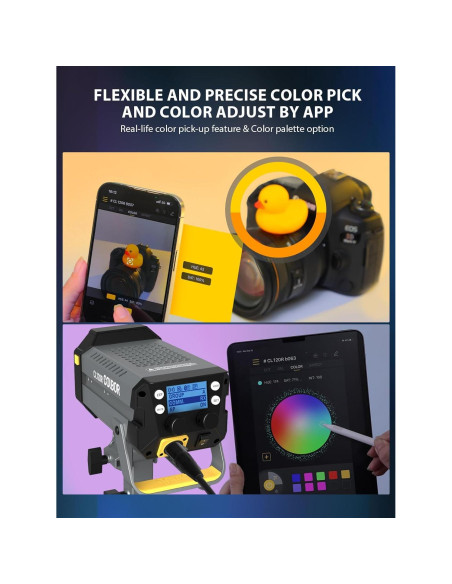 Luz de Video COLBOR CL120R RGB 120W Iluminación Continua 2700-6500K