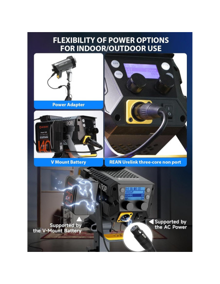 Luz de Video COLBOR CL120R RGB 120W Iluminación Continua 2700-6500K