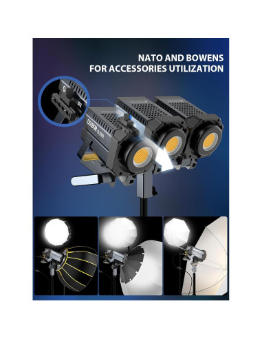 Luz de Video COLBOR CL120R RGB 120W Iluminación Continua 2700-6500K