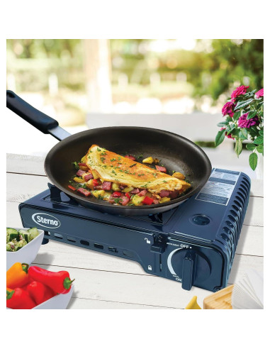 Estufa de Butano Portátil Sterno 10K BTU con Estuche