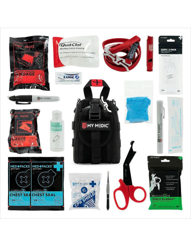 Kit de Primeros Auxilios My Medic TFAK Trauma - 35 Elementos - Negro