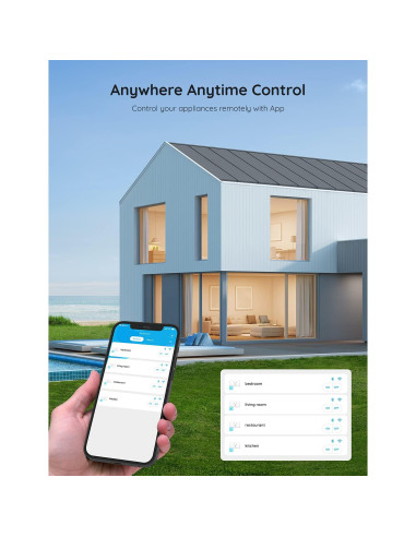 Enchufe Inteligente Govee H5080 15A WiFi Bluetooth Control Voz