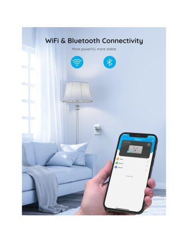 Enchufe Inteligente Govee H5080 15A WiFi Bluetooth Control Voz