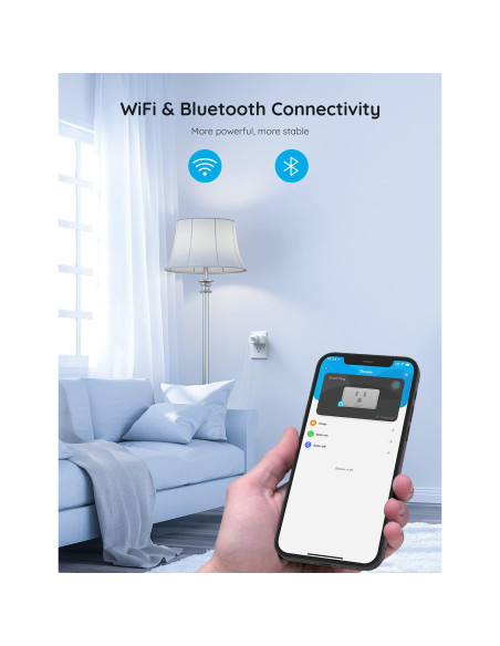 Enchufe Inteligente Govee H5080 15A WiFi Bluetooth Control Voz