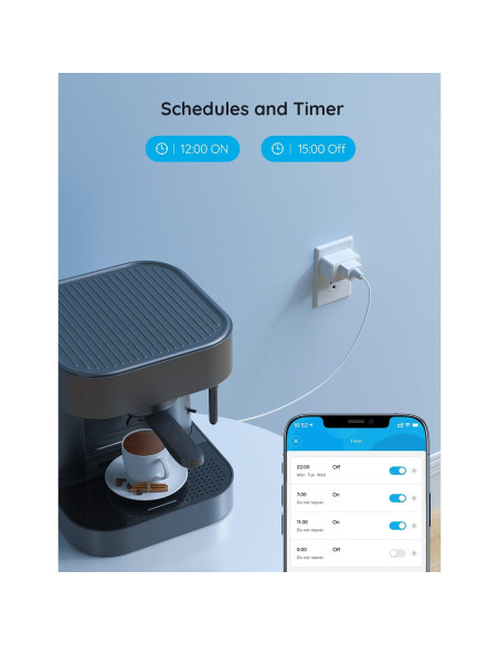 Enchufe Inteligente Govee H5080 15A WiFi Bluetooth Control Voz
