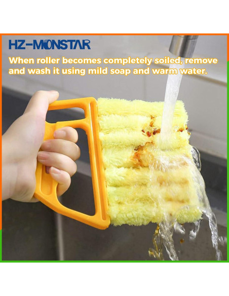 Cepillo de Limpieza de Persianas 7 Dedos HZ-MONSTAR - 3 Pcs